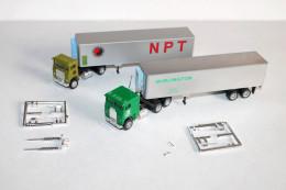 CAMION POIDS LOURD 1/87 NPT NORTHERN PACIFIC & BURLINGTON TRACTEUR SEMI REMORQUE - AUTOMOBILE MINIATURE (1712.78) - Escala 1:87