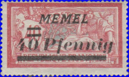 Mémel 1923 - YT 53* - 40 P. / 40 C. Type Merson - Nuevos