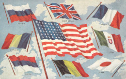 Amérique - Etats Unis - Drapeaux De Différents Pays - Edit. Edward H. Mitchell  - Carte Postale Ancienne - Autres & Non Classés
