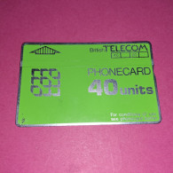 40 Units BT Phonecard - Dos Noir N°910E08290 - BT Allgemeine