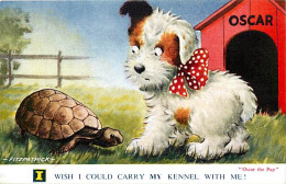 - Thèmes -ref-PP692- Tortues - Tortue Et Oscar The Pup - N°G205 - Chiens - " I Wich I Could Carry ....- Illustrateurs - - Tartarughe