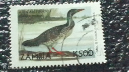 ZAMBİYA-  -   500K    BİRDS   USED - Used Stamps