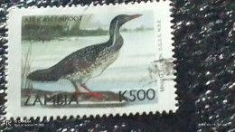 ZAMBİYA-  -   500K    BİRDS   USED - Used Stamps