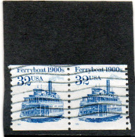 ETATS-UNIS     2 Timbres Se Tenant   32 C     1995    Y&T : 2357   Roulette    Oblitérés - Rollen