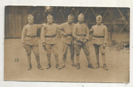 Cp, Carte Photo ,  Militaria, Militaires Du 163 éme ,  écrite - Personnages