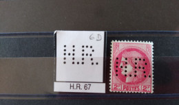 NEUF FRANCE H.R. 67 TIMBRE HR67  INDICE 6 SUR 373 PERFORE PERFORES PERFIN PERFINS PERFORATION PERCE  LOCHUNG - Nuovi
