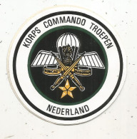 Autocollant ,  Militaria, Militaire, KORPS COMMANDO TROEPEN,  NEDERLAND - Other & Unclassified