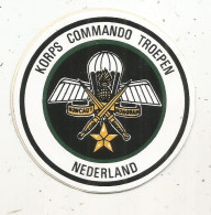 Autocollant ,  Militaria, Militaire, KORPS COMMANDO TROEPEN,  NEDERLAND - Altri & Non Classificati