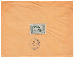 Vignette De Propgande De L'aeropostale Sur Enveloppe De Service Des Postes Pour Pnom Penh Cambodge 1934 - Cartas & Documentos