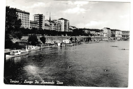 ITALIA ITALY   TORINO  LUNGO PO ARMANDO DIAZ  CARTOLINA VIAGGIATA  NEL 1965 - Fiume Po