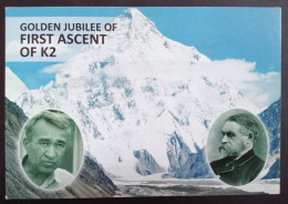 PAKISTAN Picture POST CARD - Golden Jubilee Of First Ascent Of K2 Mountains - Bergsteigen