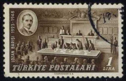 Türkiye 1948 Mi 1220 President Ismet Inönü And Lausanne Conference | 25th Anniversary Of The Treaty Of Lausanne - Gebruikt