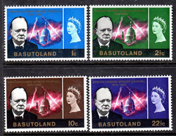 BASUTOLAND - 1966 CHURCHILL COMMEMORATION SET (4V) FINE MNH ** SG 102-105 - 1965-1966 Interne Autonomie