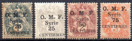 Syrie: Yvert N° 45/47 + 45a* - Unused Stamps