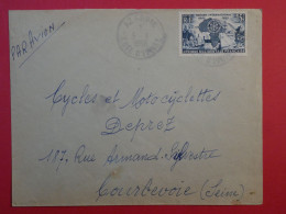 AR24 AOF BELLE LETTRE 1955 PETIT BUREAU AZAGUIE A  COURBEVOIE  FRANCE +AFFRAN. INTERESSANT+++ - Brieven En Documenten