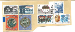 Norge Norway  2005   Stamps Cancelled 2005  Some High Values, On Paper - Brieven En Documenten