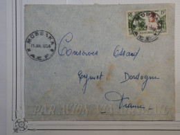 AR25 AEF  BELLE LETTRE  1957  PETIT BUREAU MOSSAKA   A EYMET  FRANCE+++AFFRANC. PLAISANT++ - Covers & Documents