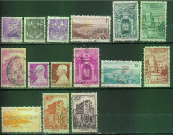 Monaco YT N°230 249 252 256 260 277 278 282 305B 309 310A 310B 311A 313B 313C Oblitéré - Used Stamps