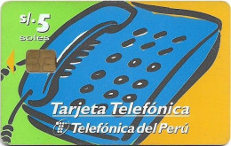 Peru - Telefónica - Teléfono Popular, Sistema Pago Fijo, Siemens S30, 10.1998, 5Sol, 150.000ex, Used - Perú