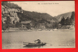 ZUW-09  Le Dernier Bassin Du Doubs. Barque De Pêcheur.  Simon 546.  Cachet Brenets 1909 Vers Le Locle. - Le Locle