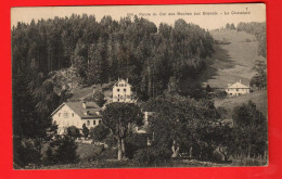 ZUW-10 RARE  Route Du Col Des Roches Aux Brenets. Le Châtelard  Cachet Chaux-de-Fonds Et Bruxelles 1908 - Les Brenets