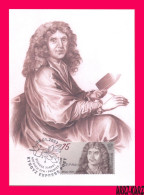 KYRGYZSTAN 2022-2023 Famous People France Actor Theater Director Moliere Jean-Baptiste Poquelin Mi KEP190 Maxicards Card - Kirghizistan