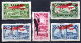 Syrie: Yvert N° A 38/42* - Airmail