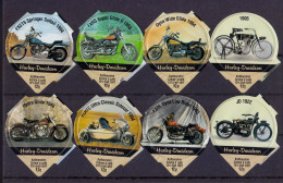 Opercules De Creme à Café HARLEY-DAVIDSON Motorcycle Motorbike Set Of 30  (see Sales Conditions - Opercules De Lait