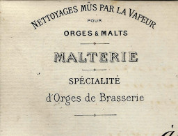 1890 ENTETE MALTERIE ORGES ET MALTS E.SENEQUIER Dijon Cote D’Or Pour Ladague Brasseur à Bruyeres (Vosges) - 1800 – 1899