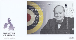 FDC JERSEY Block 129 - Sir Winston Churchill