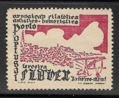 Portugal Vignette Flavex Expo Philatelique Porto 1950 Cinderella Oporto Stamp Expo - Local Post Stamps