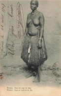 GUINEA BISSAU - PAPEL En COSTUME De FÊTE - FEMME SEINS NUS - CARTE ETHNIQUE - AFFRANCHISSEMENT PORTUGAIS - Guinea-Bissau