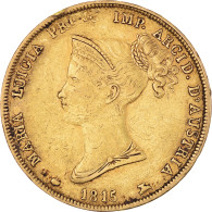 Monnaie, États Italiens, PARMA, Maria Luigia, 40 Lire, 1815, Parma, TB+, Or - Napoléonniennes