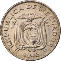 Monnaie, Équateur, 20 Centavos, 1946, TTB+, Copper-nickel, KM:77.1b - Ecuador