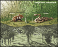 BL300**(5015/5016) EUROPA - Le Hamster D'Europe/De Adder - Cricetus Cricetus, La Vipère Péliade - Vipera Berus - EUROPE - Nuevos