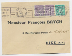 FRANCE ARC TRIOMPHE 2FR50 PAIRE +1FR LETTRE MEC ROUEN RP 22 MAI 1948  AU TARIF - 1944-45 Arc Of Triomphe