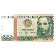 Billet, Pérou, 1000 Intis, 1988-06-28, KM:136b, NEUF - Uruguay