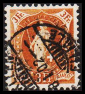 1882. Stehende Helvetia. Weisses Papier.  3 Fr. Perf. 11 3/4.  - JF530582 - Used Stamps