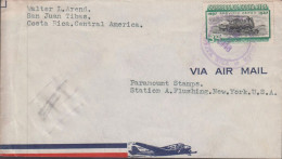 1948. COSTA RICA Cover With Locomotive 35. C VIA AIR MAIL To Usa Cancelled COSTA RICA JUL 5 1... (Michel 433) - JF438095 - Costa Rica