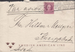 1932. CUBA 3 C Jose De La Luz Perforated On Small Cover (tears) From SWEDISH AMERICAN LINE To ... (Michel 50) - JF438131 - Ongebruikt