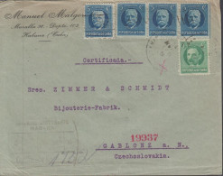 1929. CUBA 4 Ex 5 C  Calixto Garcia Perforated (one With Perfin N.C.R. + 1 C On Interesting Re... (Michel 51) - JF438133 - Ungebraucht