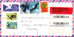 AFRIQUE DU SUD AFFRANCHISSEMENT COMPOSE SUR LETTRE RECOMMANDEE POUR LA FRANCE 1993 - Storia Postale