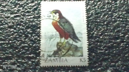 ZAMBİYA--1980-90-----   5K - BİRDS        USED- - Used Stamps
