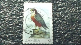 ZAMBİYA--1980-90-----   5K - BİRDS        USED- - Used Stamps