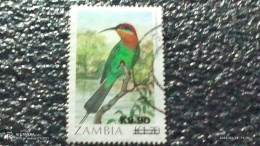 ZAMBİYA--1980-90-----   9.90/1.70 - BİRDS        USED- - Used Stamps