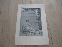 Programme Illustré Cyrano De Bergerac 03/03/1898 + Hommage Edmond Rostand 22 X 31 Environs - Programma's