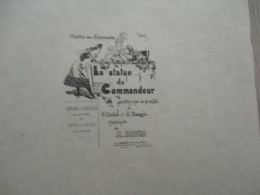 Programme Illustré Par Gerbault Essai? La Statue Du Commandeur Pantomime 16 X 25 Environs - Programs