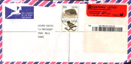 AFRIQUE DU SUD SEUL SUR LETTRE RECOMMANDEE POUR LA FRANCE 1999 - Cartas & Documentos