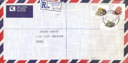 AFRIQUE DU SUD SEUL SUR LETTRE RECOMMANDEE POUR LA FRANCE 1991 - Storia Postale