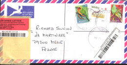 AFRIQUE DU SUD SEUL SUR LETTRE RECOMMANDEE POUR LA FRANCE 2002 - Brieven En Documenten